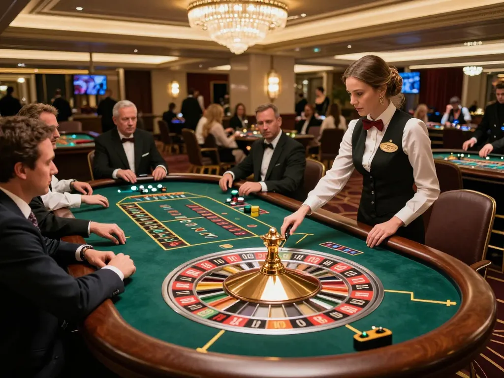 Experiencing game bài đổi thưởng with engaging roulette gameplay in a luxurious casino atmosphere