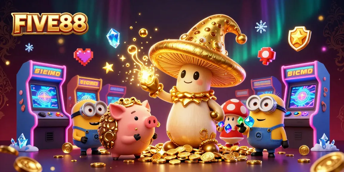 Engage with FIVE88’s magical gaming experience; explore enchanting treasures and casino adventures.