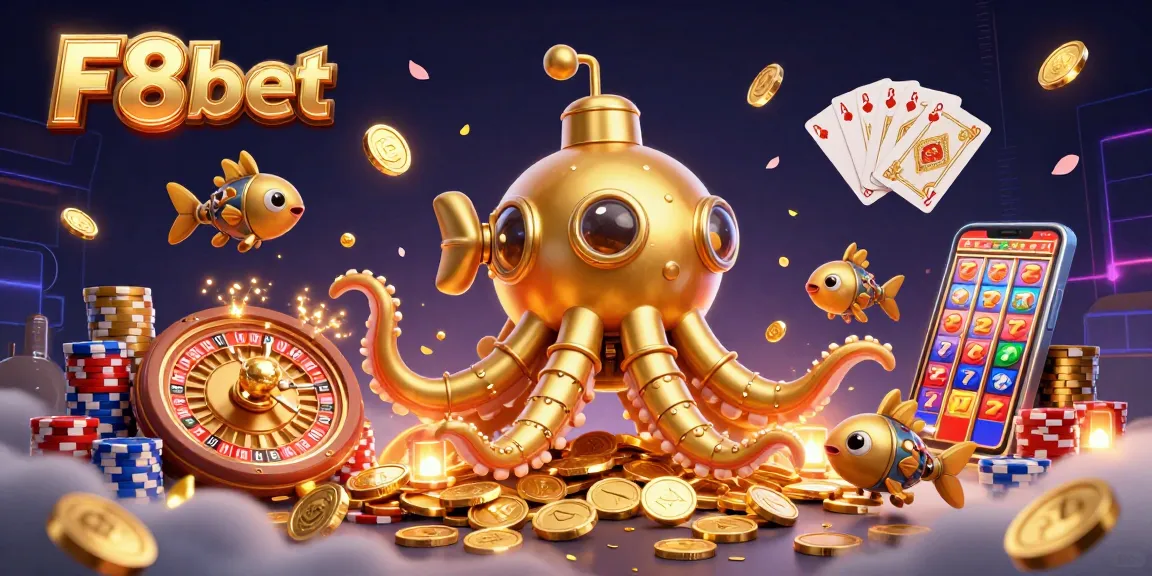 Experience thrilling action at F8bet with golden kraken submarine and riches of casino games.