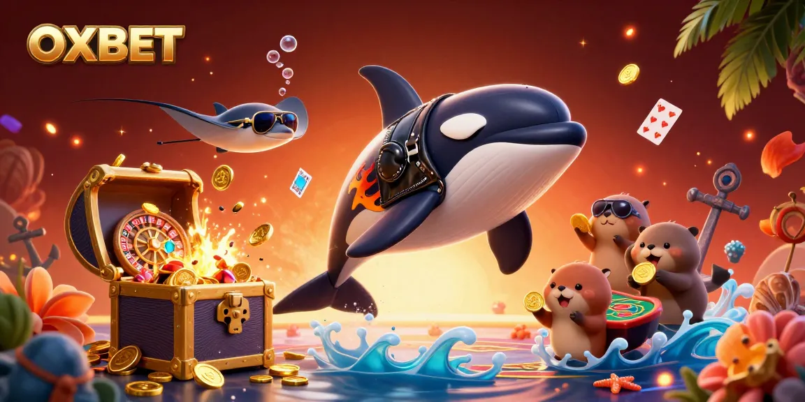 Experience thrilling gameplay at OXBET with cartoon characters enjoying casino atmosphere.