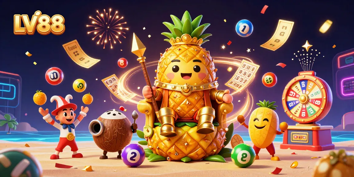 Experience the lively world of LV88 with vibrant characters and dynamic casino elements.