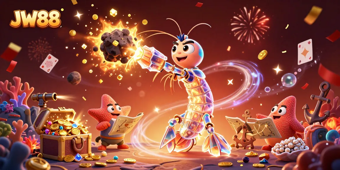Experience JW88's thrilling gaming adventure with vibrant treasures and underwater excitement.